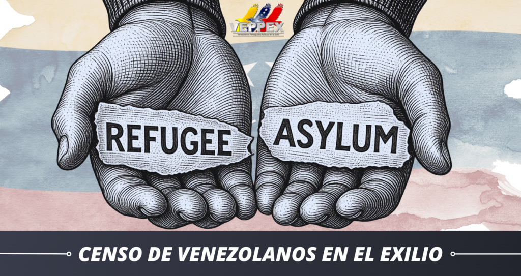 Censo de Venezolanos en el Exilio promovido por VEPPEX, organización sin fines de lucro con sede en Miami que documenta la diáspora venezolana con registro seguro, confidencial y en línea.